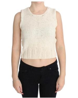 Pink Memories Round-Neck Knitwear - Natural