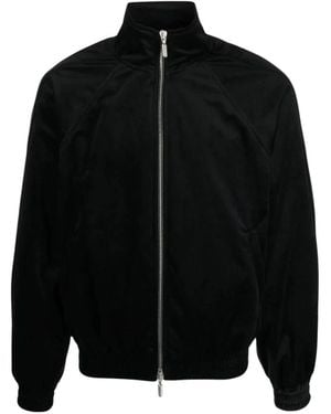Rhude Velvet Full Zip Hoodie - Zwart