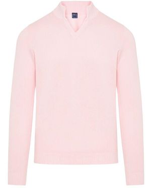 Fedeli V-Neck Knitwear - Rose