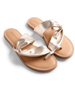 Gioseppo Schoenen ,Leer Kiserian Ciabatta Infradito - Naturel