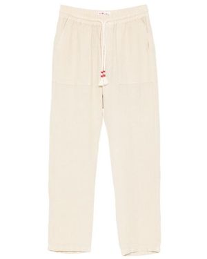 MC2 Saint Barth Straight Trousers - Natural