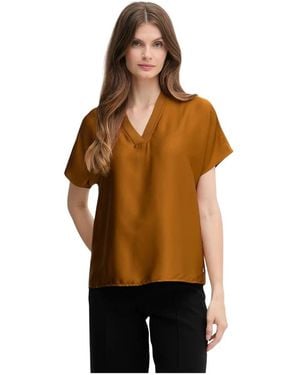 Joseph Ribkoff V-Hals Blouse - Bruin