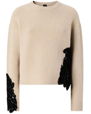 Pinko Round-Neck Knitwear - Neutre