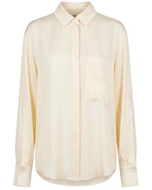 Moorer Overhemden ,Katoen Lange Mouwen Shirt - Wit