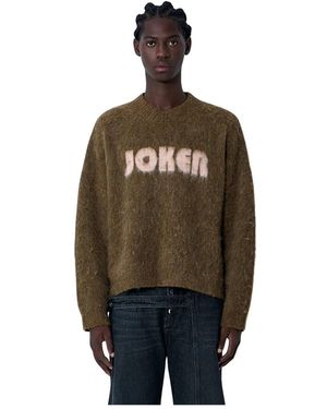 Martine Rose Round-Neck Knitwear - Brown
