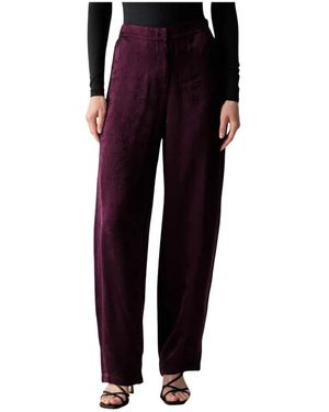 Liu Jo Wide Trousers - Morado