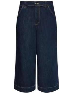 Elena Miro Cropped Jeans - Azul