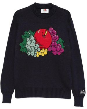 Date Round-Neck Knitwear - Blu
