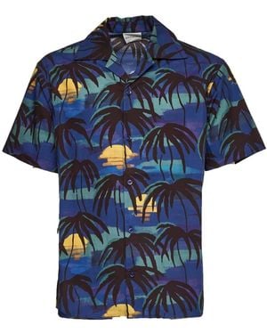Drole de Monsieur Short Sleeve Shirts - Blue