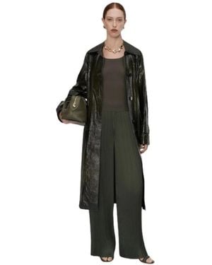 JOSEPH Amber Plissee-Satinhose - Schwarz