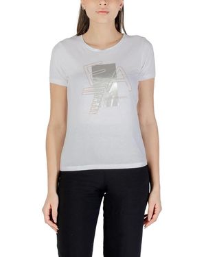 EA7 7W000187 Af10373 Logo Series T-Shirt - Blauw