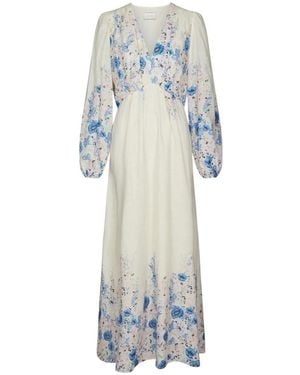 Neo Noir Maxi Dresses - Blue