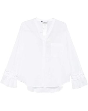 Max Mara Camicia Con Scollo A V - Weiß