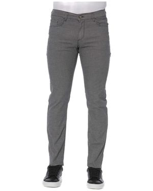 Trussardi Jeans - hosen - knopfverschluss - Grau