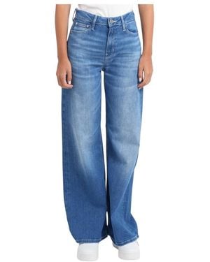 Guess Relaxed Wide Leg Jeans - Blau