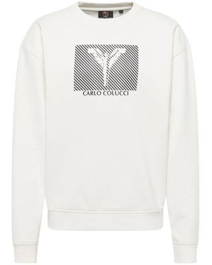 carlo colucci Sweatshirts - White