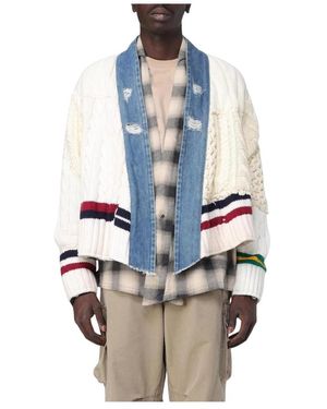Greg Lauren Cardigans - Blauw