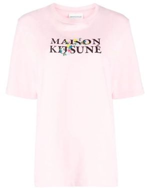 Maison Kitsuné T-Shirts - Pink