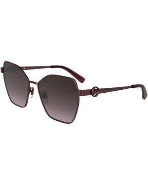 Longchamp Accessoires ,Bruin ,Metalen Frame Zonnebril