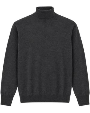 Canali Truien & Vesten ,Grijs ,Trui Met Coltrui