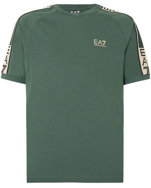 EA7 Tops ,Groen ,T-Shirts Met Korte Mouwen