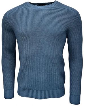 Gran Sasso Round-Neck Knitwear - Blue