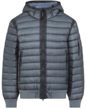 C.P. Company Jassen ,Blauw ,Leer D.D. Shell Hooded Down Jacket