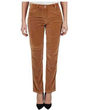 Kiton Straight Broeken - Bruin