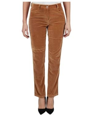 Kiton Straight Trousers - Brown