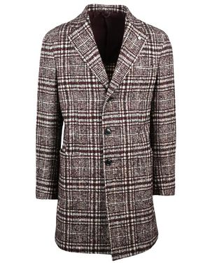 Luigi Bianchi Single-Breasted Coats - Brown
