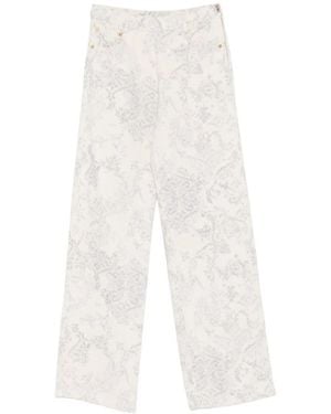 forte_forte Wide Jeans - White