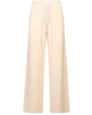 Max Mara Wide Broeken - Naturel