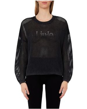 Liu Jo Hoodies & Sweatvesten ,Zwart ,Maglia