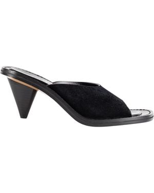 Phoebe Philo Heeled Mules - Black