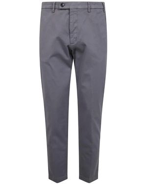 Michael Coal Katoenen Twill Broek - Grijs