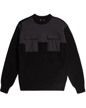 G-Star Woven Mix Knit - Schwarz