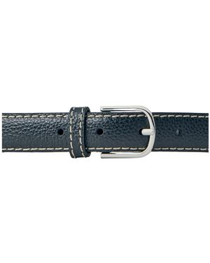 TOTEME Accessoires ,Zwart ,Leer Slim Leather Belt - Blauw