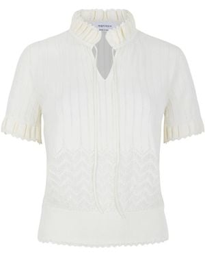 McQueen Round-Neck Knitwear - White