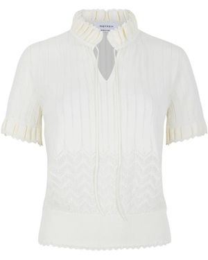 McQueen Truien & Vesten ,Wit ,Round-Neck Truien