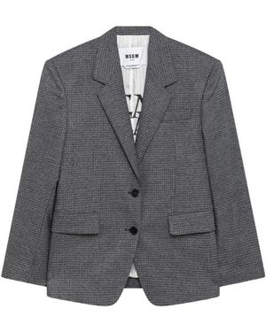 MSGM Jassen ,Grijs ,Blazer Jas
