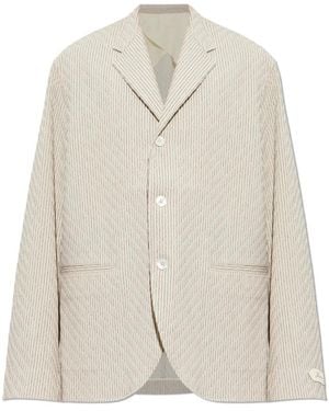 Jacquemus Veste Blazer Mit Einzelschlitz - Natur
