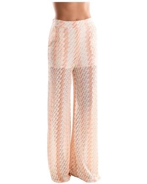 PHO® Firenze Broeken ,Veelkleurig ,Katoen Maglia Rachel Palazzo Broek - Roze