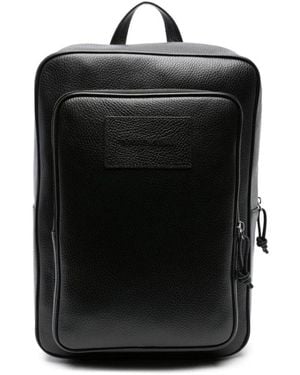Emporio Armani Tassen ,Zwart ,Leer Backpack