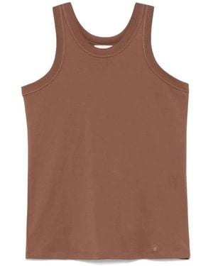 Loulou de Saison Top De Tirantes Elegante Para Mujer, Mujer, Talla - Marrón