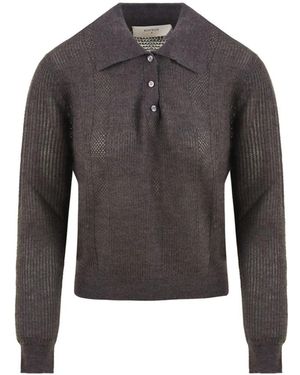 Beatrice B. V-Neck Knitwear - Gris
