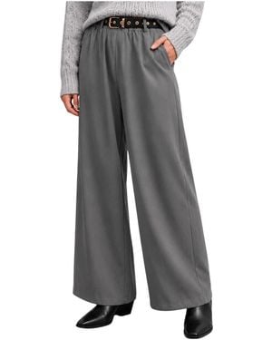 Kocca Broeken ,Grijs ,Wijde Viscose Broek