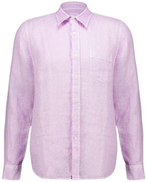 120% Lino Casual Shirts - Morado