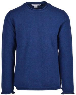 Comme des Garçons Truien & Vesten ,Blauw ,Wol Maglia Girocollo