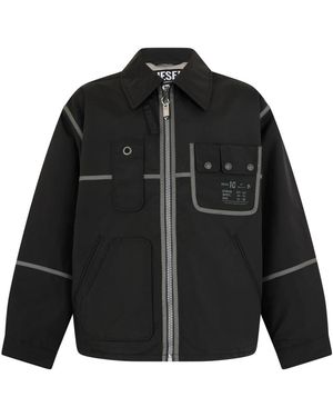 DIESEL Light Jackets - Black
