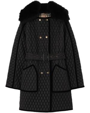 Burberry Belted Coats - Negro